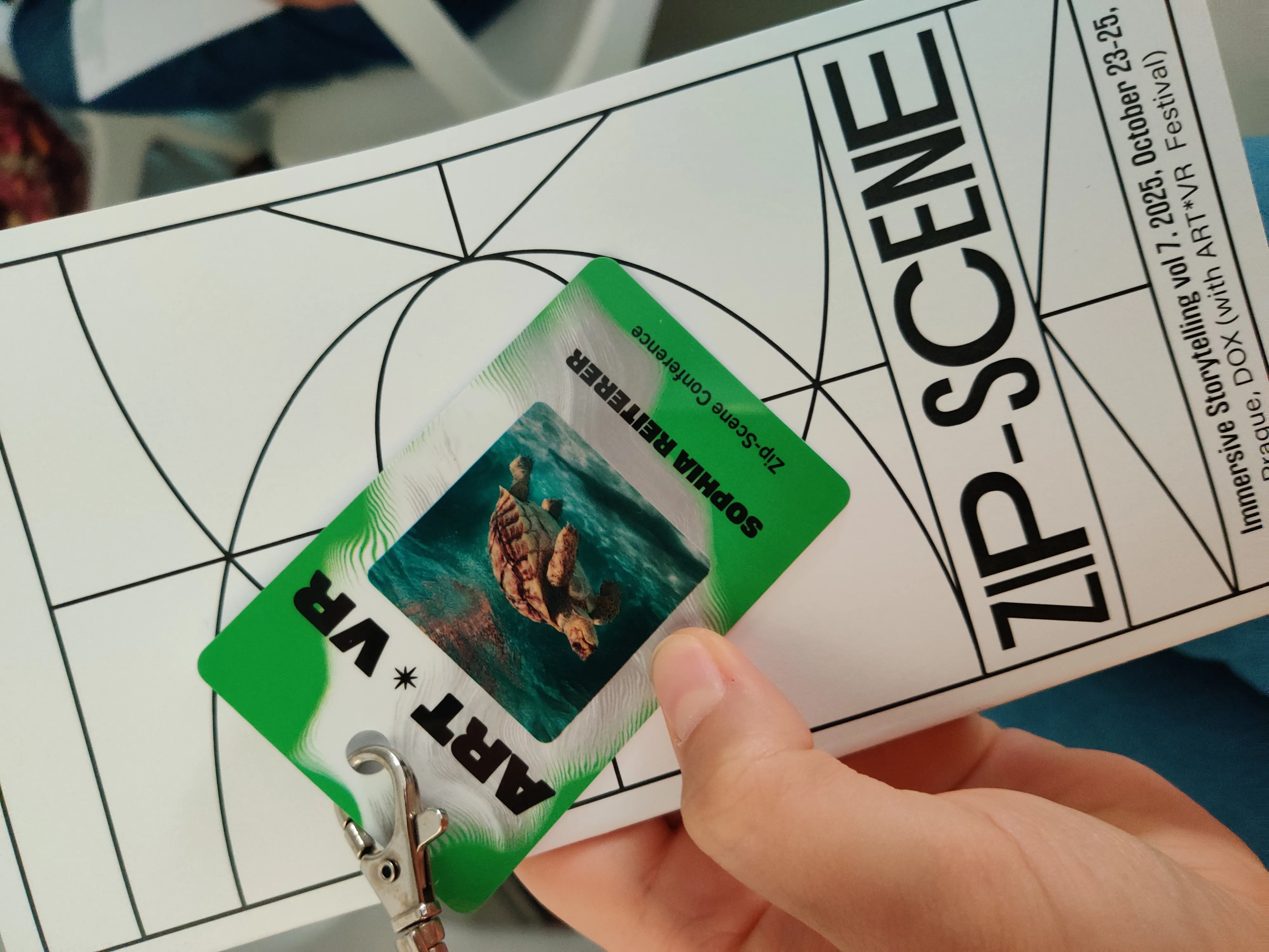 Programmheft und Namens-Badge