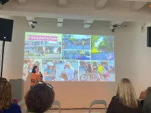 Sophia Reiterer bei der Präsentation